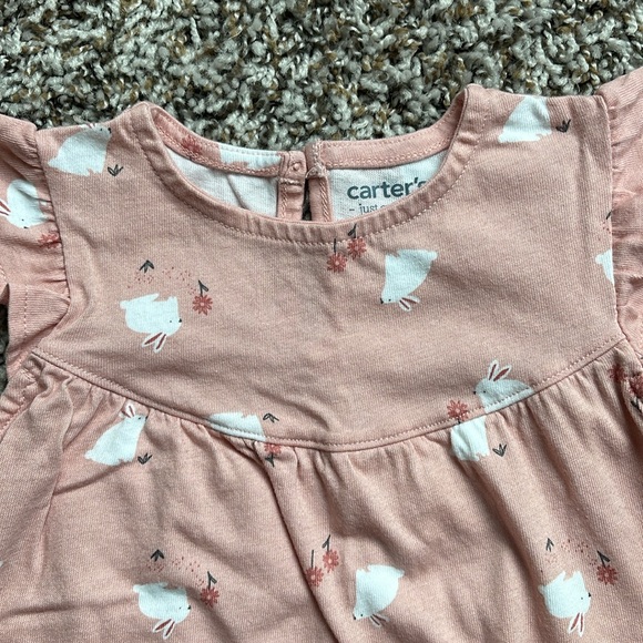12M✨Bunny Rabbit Pink Dress with Bloomers - Picture 2 of 6